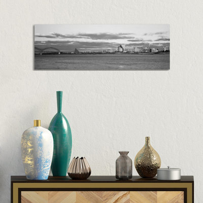 Memphis Skyline Cityscape 1 Piece Wrapped Canvas Panoramic Wall Art
