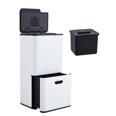 Poubelle double pour la cuisine 16 gallons GarveeHome