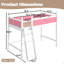Structure de lit double, facile à assembler, brun