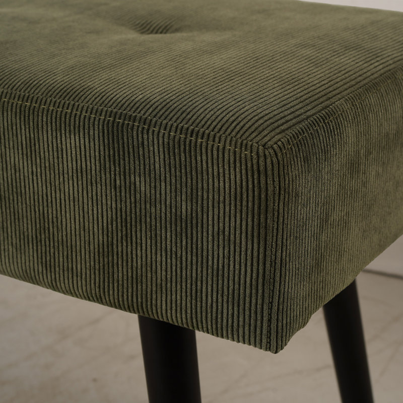 Upholstered Bench, Green