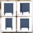 Mid-Century Modern Nightstand with Draws（set of 2）-1342297916