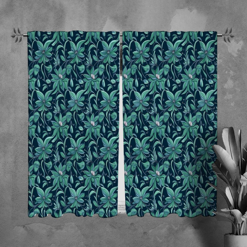 Paire de rideaux obscurcissant en polyester Myzaferr, L 20 po x L 61 po
