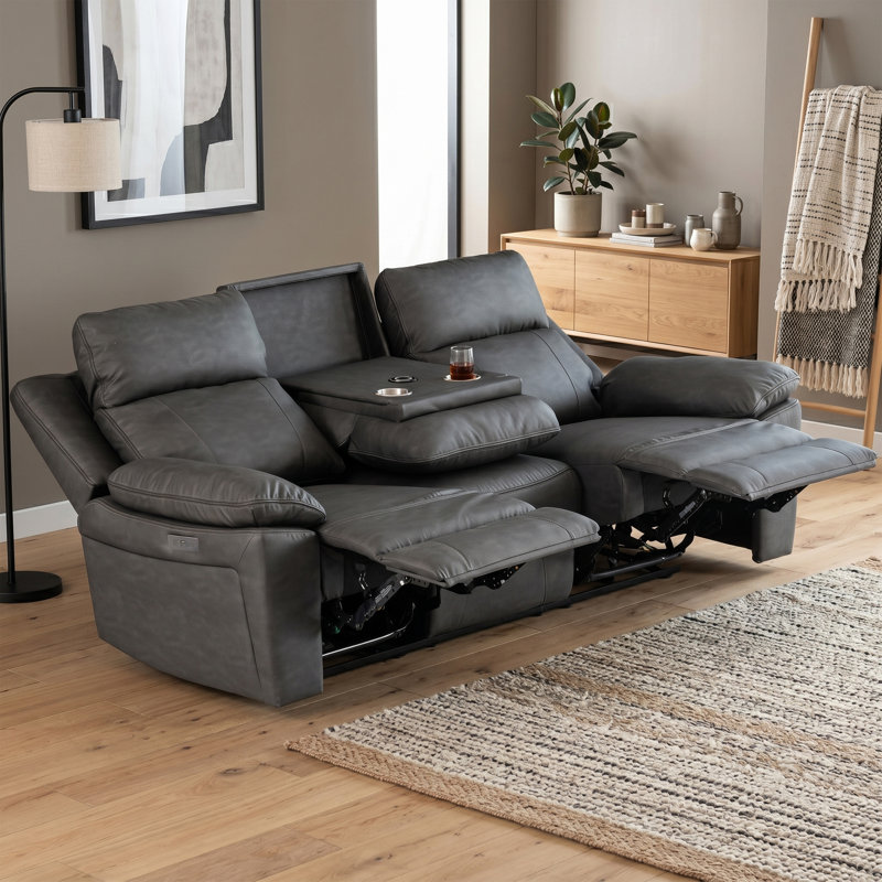 Chaqueta 3 Seater Electric Reclining Sofa, Grey