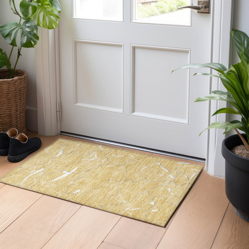  Tapis intérieur / extérieur lavable à la machine Chayden ACN1048, Rectangle 1 pi 8 po x 2 pi 6 po