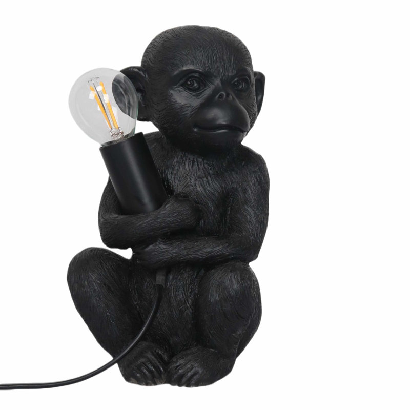 Avelynn Resin Novelty Lamp, Black Resin