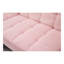Futon convertible de 71 po avec pieds en métal doré et tissu en peluche