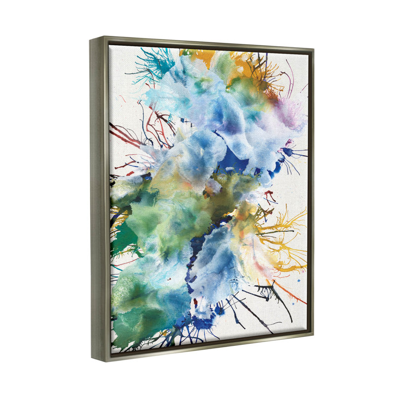Art giclée chaotique abstrait par Jodi Fuchs, H 21 po x l 17 po x P 1,7 po, Estampe numérique Farmhouse