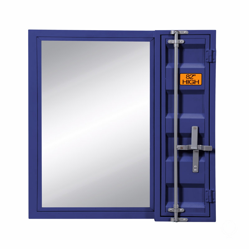 Miroir de salle de bain, Bleu