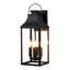 Applique murale d'extérieur à 4 lumières 22,6 "de haut H 22,6" avec verre transparent-256878901-256878896