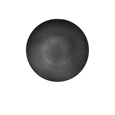 Elegant Black Service Plate, 11.0 x 11.0 x 0.8 inches | 100% Porcelain, Dishwasher & Microwave Safe | Perfect for Entertaining, Formal Dinners, & Everyday Use | Durable and Stylish Dinnerware Essential