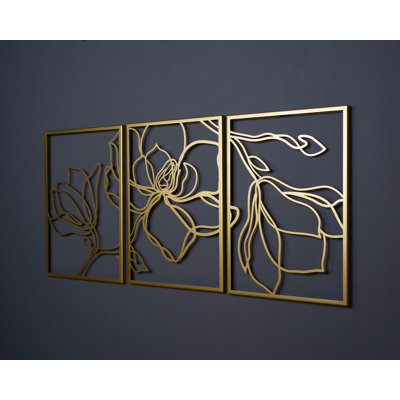 Decorative Metal Accessory Set (3 Pieces)