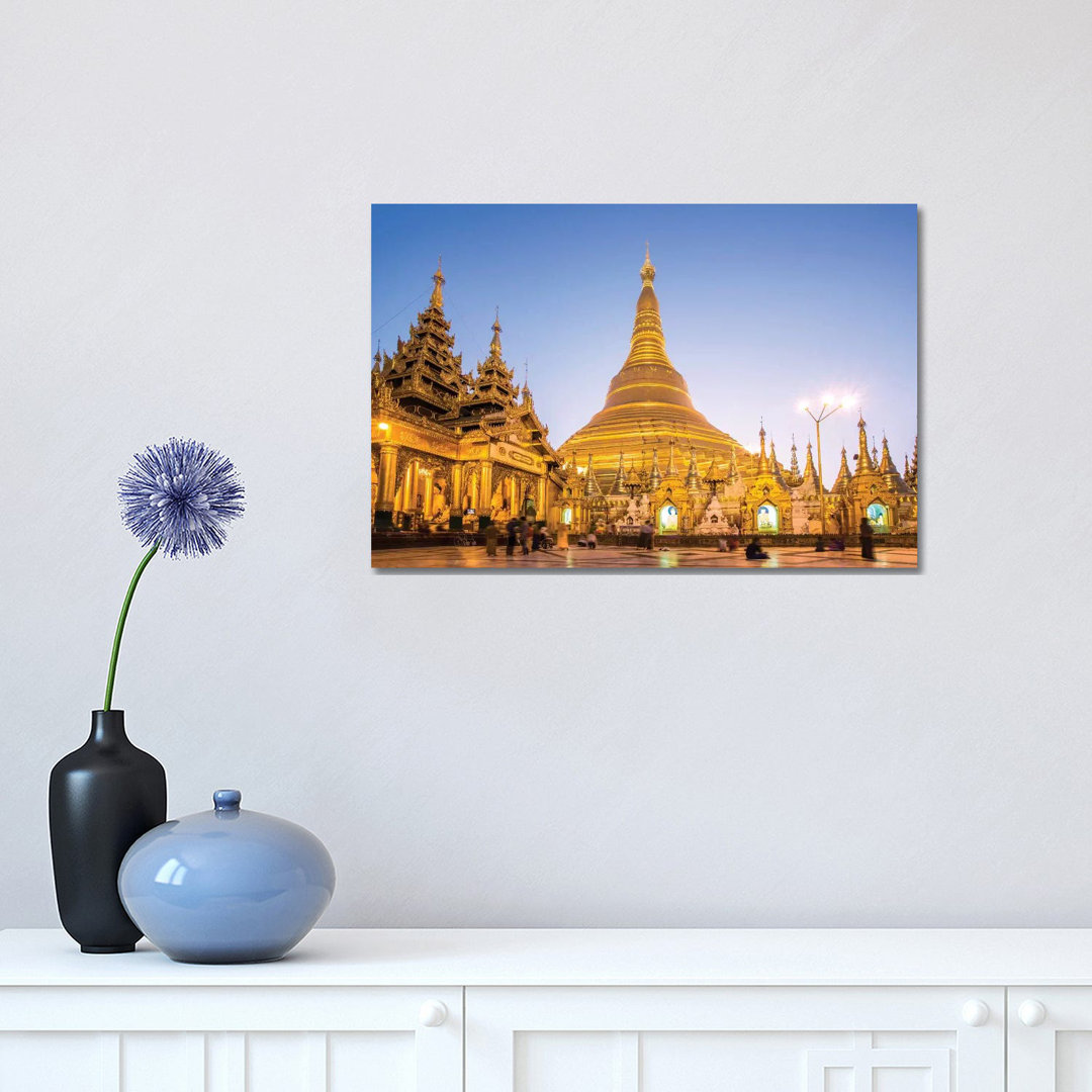 Golden Shwedagon Pagoda, Burma by Matteo Colombo - Wrapped Canvas Print