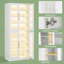 Armoire à chaussures moderne avec portes en acrylique et lumières DEL