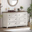 Commode 6 tiroirs pour chambre à coucher, commodes et commodes Farmhouse