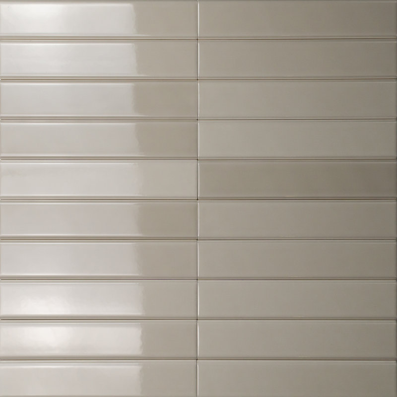 Carreau de mur de métro italien brillant biseauté 2 "x 10" Tinte, Beige brillant