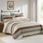 Ensembles de courtepointe 100% coton 98 po x 106 po DDUOXIN - 1 courtepointe avec 2 taies décoratives-117568491-117568493
