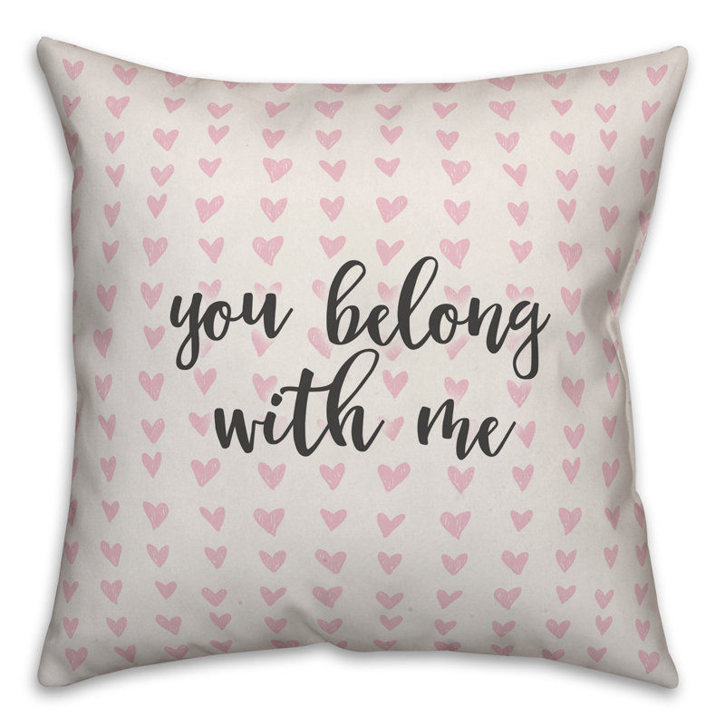  Coussin You Youong with Me in Hearts, Housse de coussin