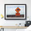 Kangaroo Sign - Framed Print-62758720-62758725