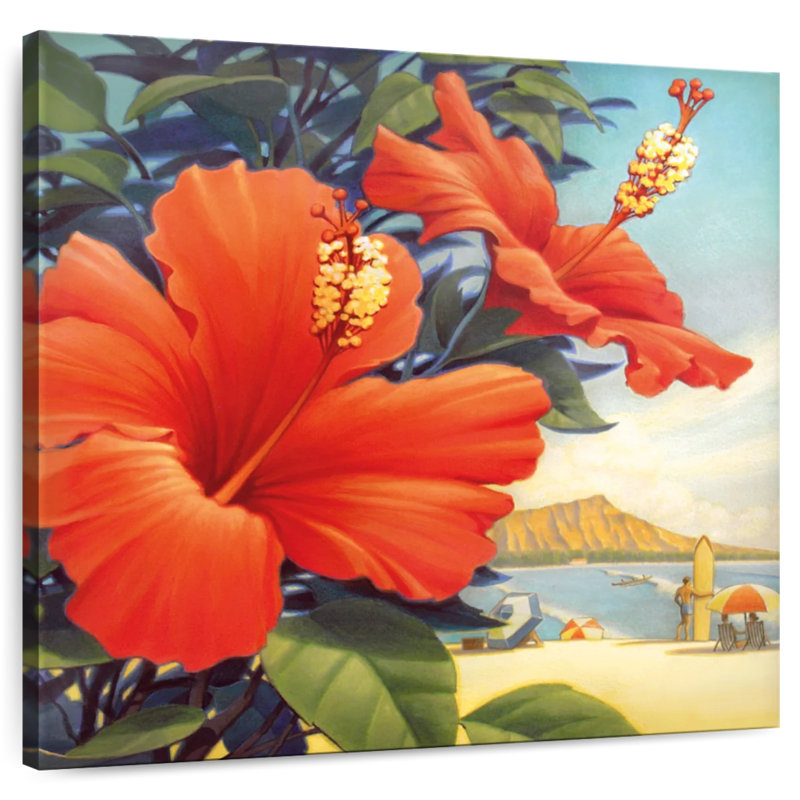 Harnek Hibiscus Beach Day, H 10 po x l 10 po