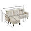 79.14" L Shaped Sofa with Storage Pockets and Reversable Storage Ottoman-508562040