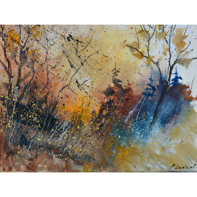 Dans le bois par Pol Ledent, H 17,25 po x l 21,25 po x P 0,875 po