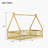 Natural Watsons Tent-Shaped  Floor Bed Equipped With Guardrails And Slats-1376986927