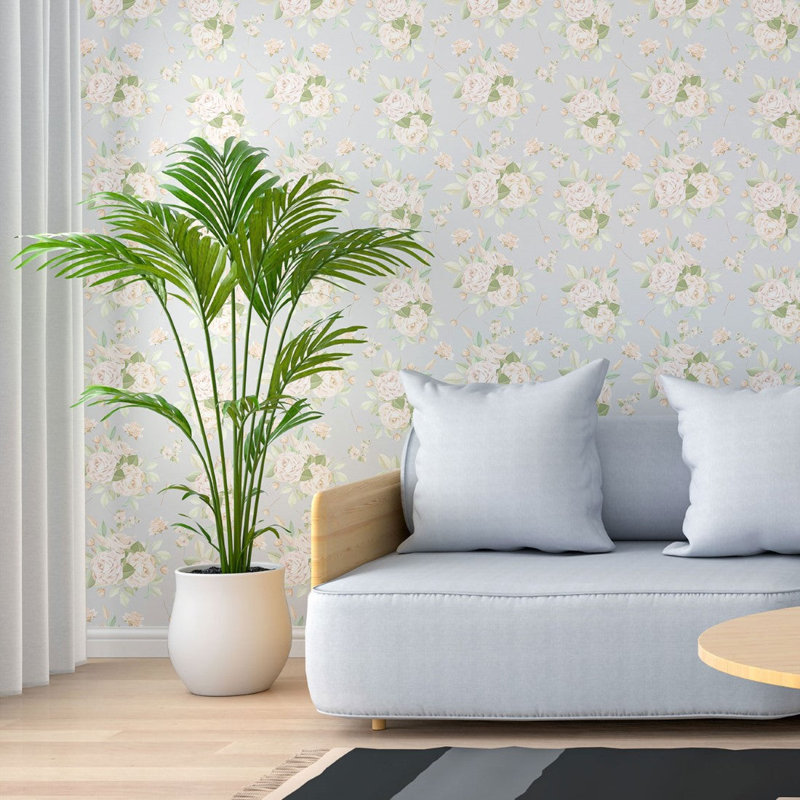 Rouleau de papier peint adhésif Deliguori Roses L 8,5 pi x l 24 po