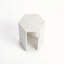 Table d'appoint hexagonale en marbre naturel blanc-364920326