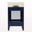 Meuble-lavabo de 20 pouces avec lavabo en céramique et beaucoup de rangement - idéal pour les petites salles de bain-121885370