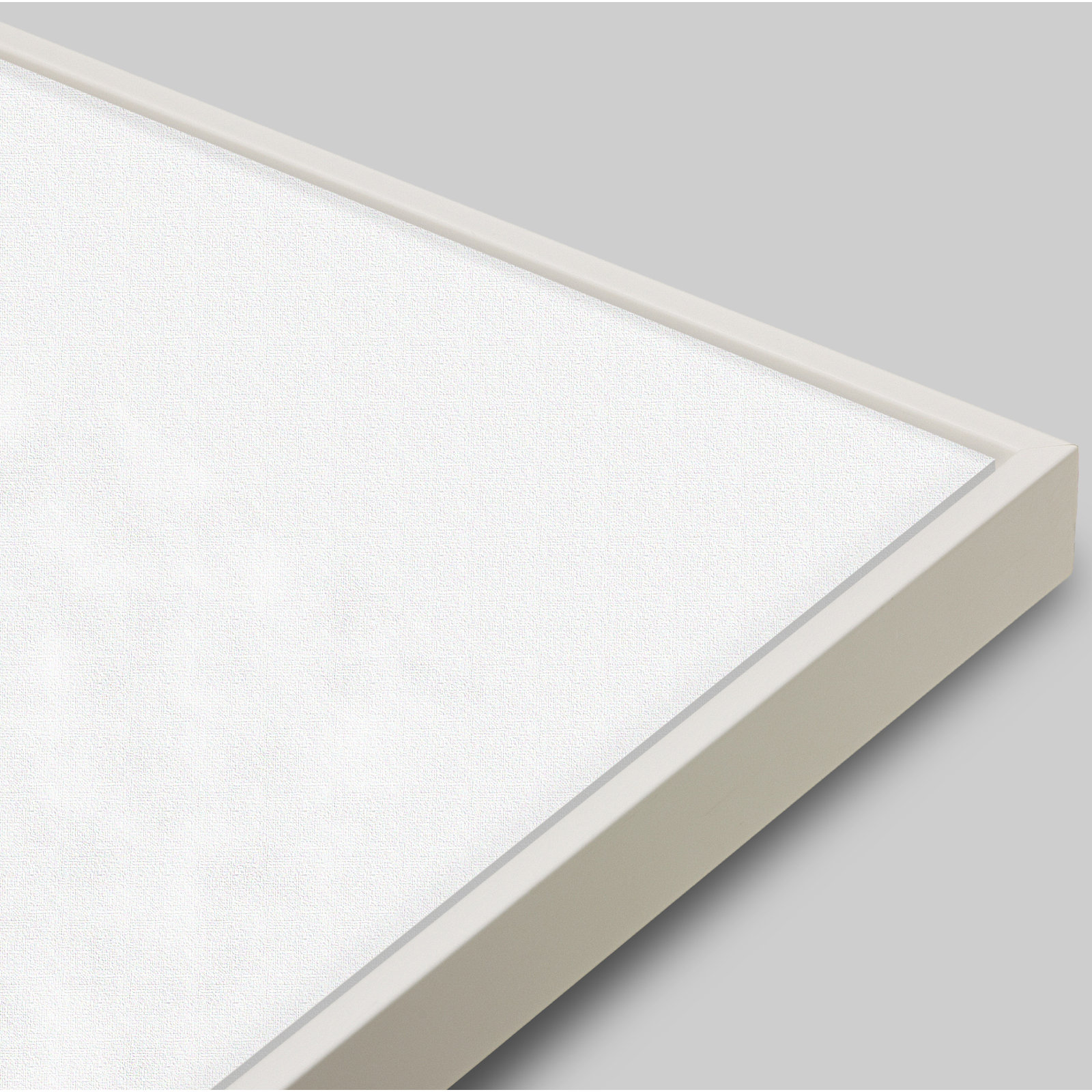 Divided "Hazy Gray" Print by Julia Balfour, 24" H x 30" W x 1.25" D, White Picture Framed Paper