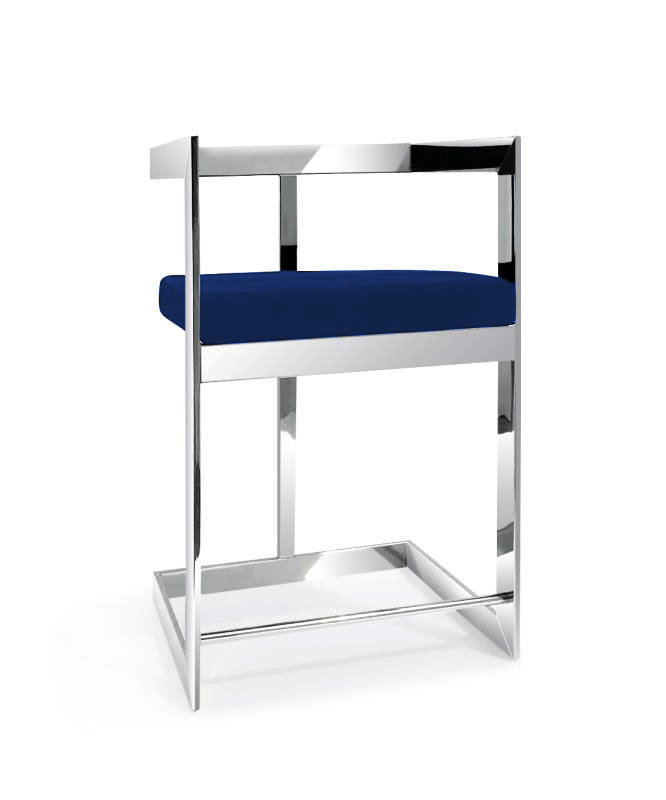 Tabouret Adalinna, Noir