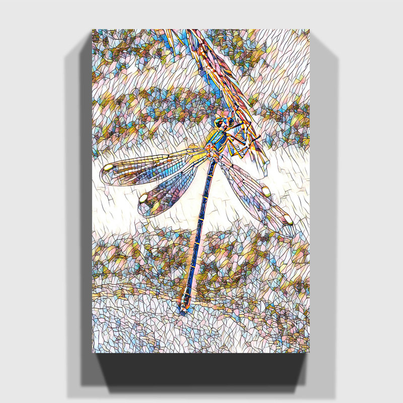Dragonfly - Wrapped Canvas, 76cm H x 50cm W