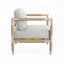 Fauteuil d'extérieur en aluminium avec coussins épais