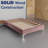 Marcijona 15" Premium Velvet Material Wood Box Spring/Bed Frame, Durable, Stylish, Multi Color-88932904-88932897