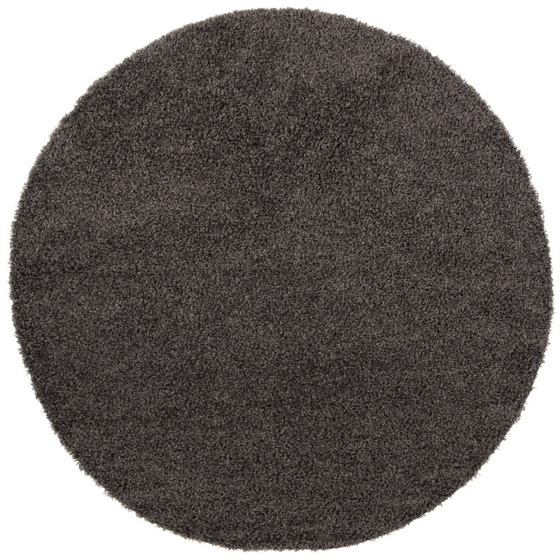 Piers Sga-Athens Shag Performance Solid Color Rug, Round 6'7"