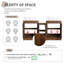 Slavenka 60'' Double Bathroom Vanity with Sintered Stone Top