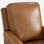 Fauteuil inclinable 32,7 po en cuir fleur classique et confortable avec garniture cloutée (ensemble de 2)-1183348990