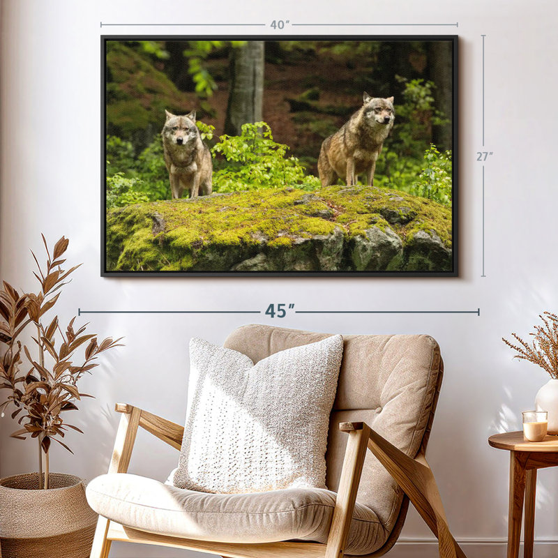 " Hunting Wolf Pack Wall Art ", 27" H x 40" W