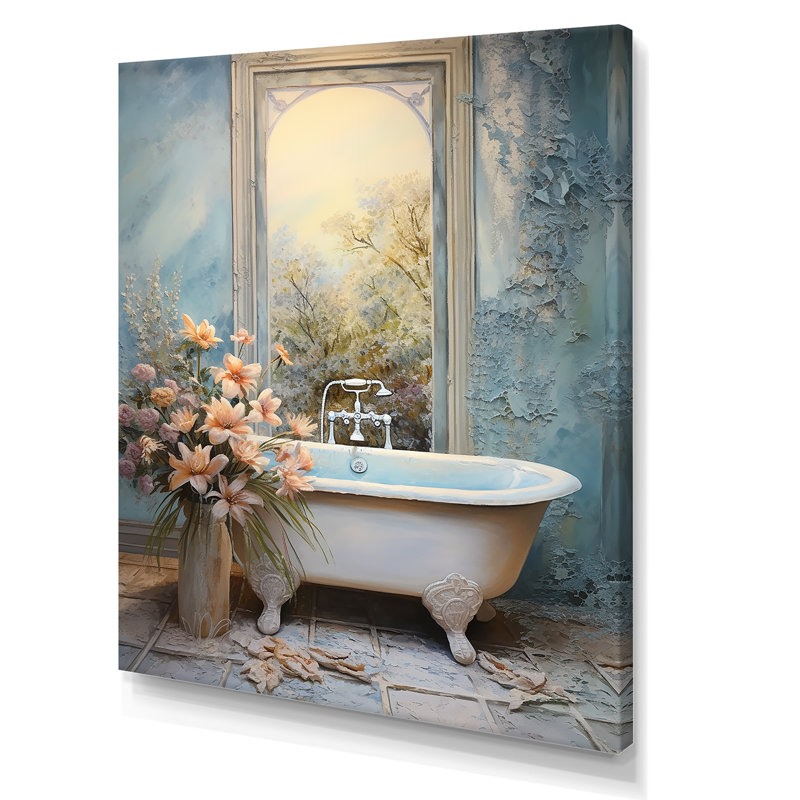 Bathroom Oasis II - Art mural de salle de bain, H 20 po x l 12 po x P 1 po