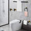 Ensemble 5 pièces de porte-serviettes mural en acier inoxydable