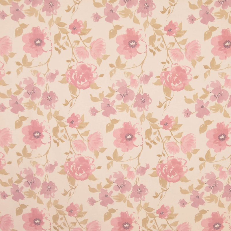 Allure Floral Foliage Fabric, Blush