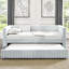 Lit de jour simple avec revêtement gris pour un confort accru-2004809461
