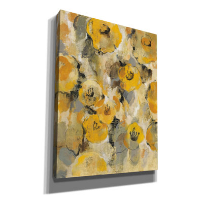 «Yellow Floral II» par Silvia Vassileva, art mural sur toile