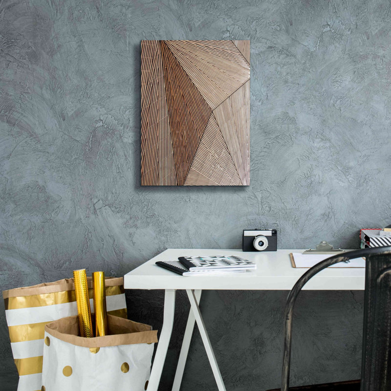 «Wooden Structure» par Design Fabrikken, estampe numérique sur toile, H 16 po x l 12 po x P 0,75 po