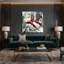 Oiseaux, art mural sur toile blanche-120506948