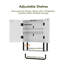 Armoire de rangement au-dessus de la toilette avec tablette réglable et barre à serviettes-491594504
