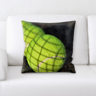 Habib Tennis Ball Square Pillow Cover & Insert