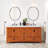 72" Maybeck Dbl Vanity - Tinted Oak With Rect Undermount Sinks-98796957-98796956