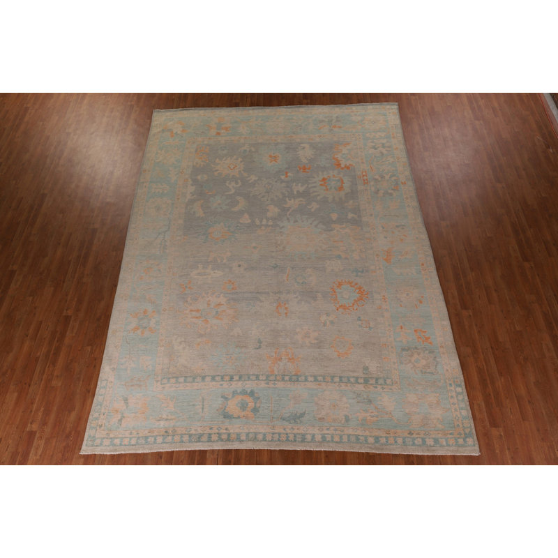 Vegetable Dye Oushak Turkish Area Rug 10x13