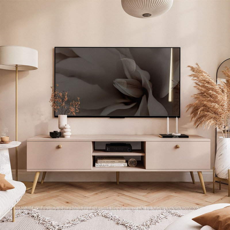 Connerville Unfinished TV Stand for TVs up to 65", Macchiato